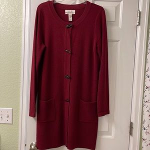 Ellen Tracy merino wool blend.